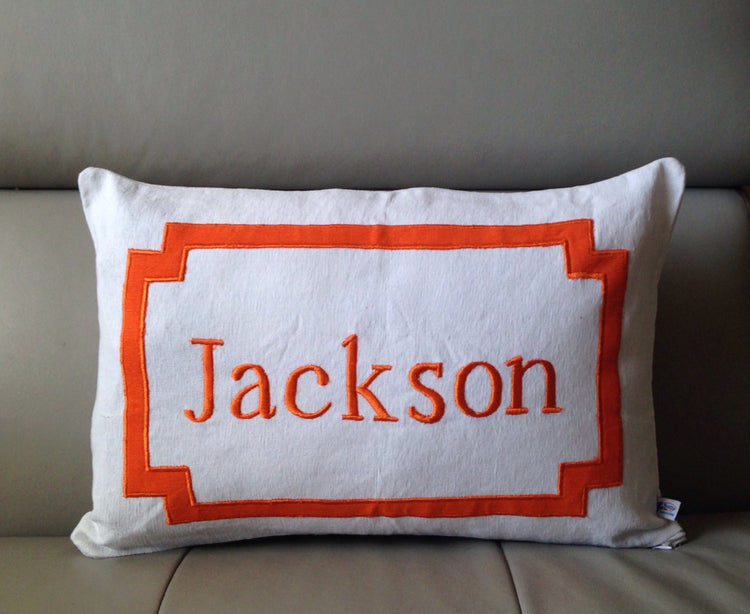 Nursery Decor, Glider Pillows, Gifts for Baby Shower, Gifts for mother to be, Monogrammed boudoir pillow, Personalized gifts for children