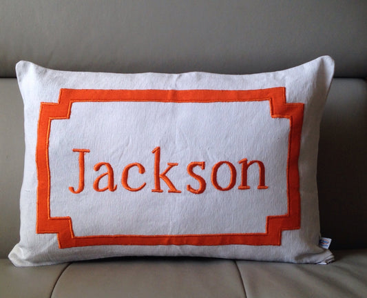 Nursery Decor, Glider Pillows, Gifts for Baby Shower, Gifts for mother to be, Monogrammed boudoir pillow, Personalized gifts for children