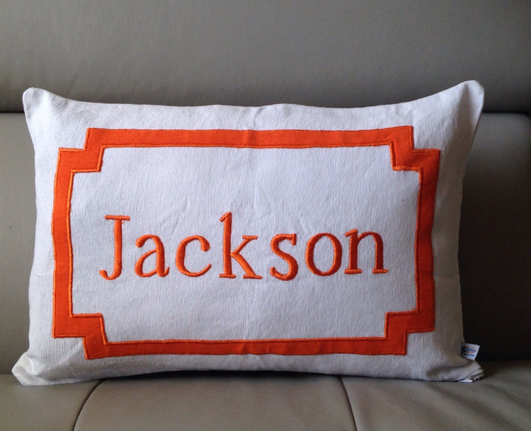 Nursery Decor, Glider Pillows, Gifts for Baby Shower, Gifts for mother to be, Monogrammed boudoir pillow, Personalized gifts for children