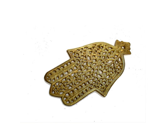 Hamsa. Home protection. Good luck gift. Brass wall decor. Brass wall hanging. Wall hamsa. Morrocan. Hamsa wall decor. Hamsa wall hanging.