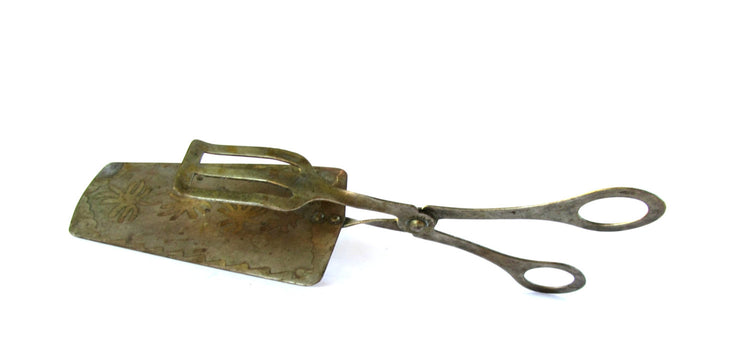Copper kitchen. Kitchen utensil decor. Copper kitchen decor. Cake server. Tongs. Serving tongs. Pie server. Copper utensil. Scissor tongs.