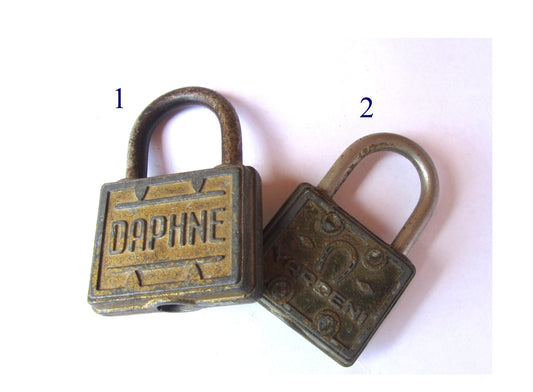 Padlocks. Vintage locks. Antique locks. Vintage padlocks. Antique padlocks. Old locks. Daphne. Industrial decor. Steampunk decor.