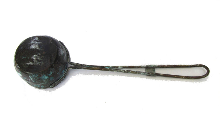 Kitchen decor rustic. Ladle. Farm kitchen. Farm kitchen decor. Patina decor. Copper kitchen. Copper kitchen decor. Antique kitchen utensil.