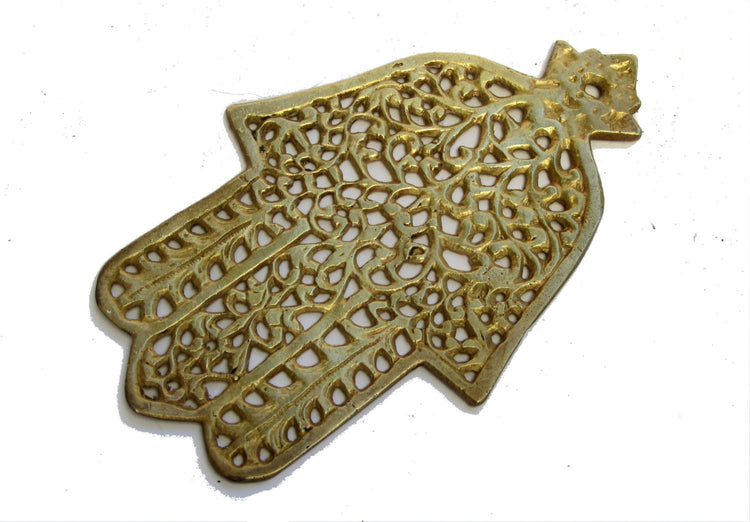 Hamsa. Home protection. Good luck gift. Brass wall decor. Brass wall hanging. Wall hamsa. Morrocan. Hamsa wall decor. Hamsa wall hanging.