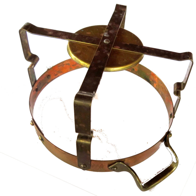 Tabletop. Vintage copper. Copper kitchen. Metal stand. Brass stand. Copper serving. Serving caddy. Food warmer. Chafing dish.