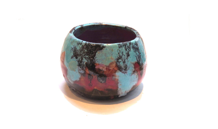 Ceramic bowl. Pottery bowl. Small bowl. Blue bowl. Red bowl. Decorative bowl. Trinket bowl. Small ceramic bowl. Small pottery bowl. Colorful