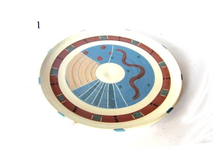 Pottery handmade. Decorative plates. Ceramic plates. Pottery plates. Ceramic trinket dish. Farmhouse pottery. Trinket plates. Blue and brown