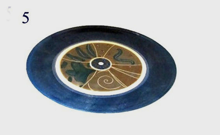 Decorative plates. Pottery handmade. Ceramic plates. Pottery plates. Ceramic trinket dish. Farmhouse pottery. Trinket plates. Blue and brown