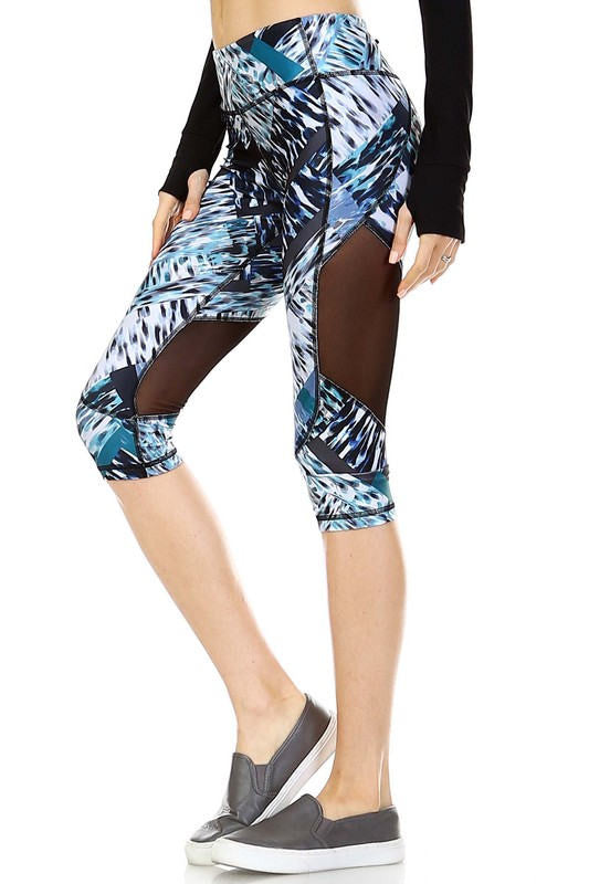 Knee Length Workout Leggings, Pilates Leggings, Workout Leggings, Yoga Leggings, Summer Leggings