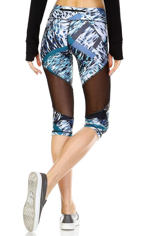 Knee Length Workout Leggings, Pilates Leggings, Workout Leggings, Yoga Leggings, Summer Leggings