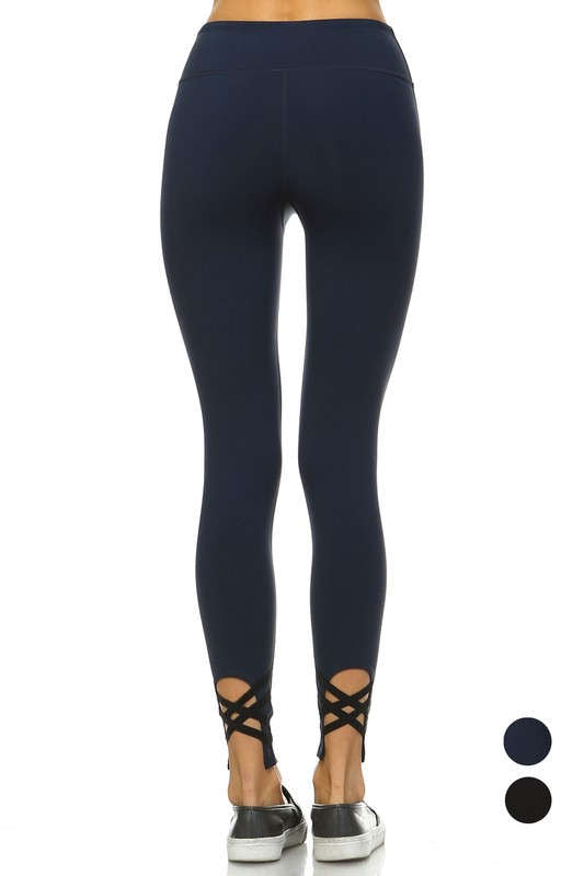 Chic Navy Leggings, Pilates Workout Leggings, Yoga Workout Leggings, Womens Fashion Leggings