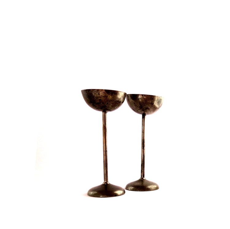 Vintage candle holders. Candlesticks. Unique candle holders. Brass candle holders. Silver candle holders.  shabbat. Silver plated.