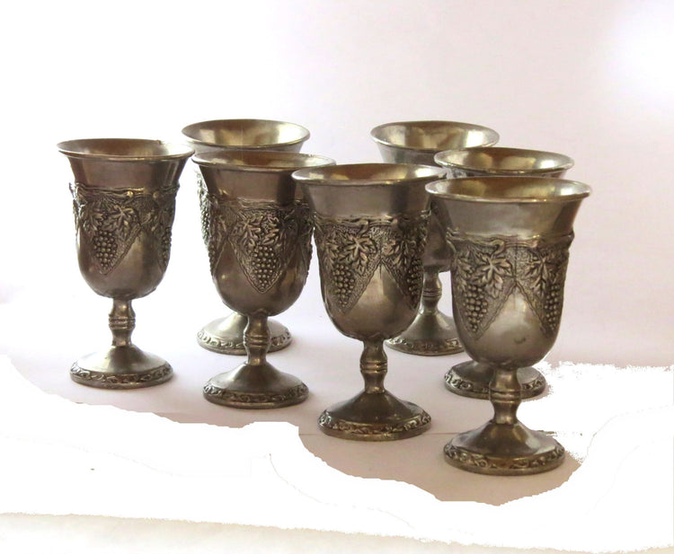 Wine goblets. Jewish decor. Jewish wedding. Jewish wedding gift. Shabbat. Kiddush. Silver goblets. Kiddush cups. Judaica.