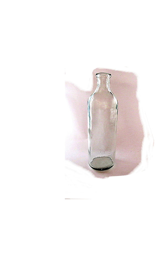 Vintage glass bottle. Baby bottle. Antique glass bottle. Clear glass bottle. Antique glassware. Medical decor. Pharmacy decor. Baby feeder.
