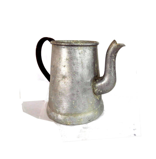 Vintage coffee pot. Porch decor. Rusty metal. Metal planter. Front porch decor. Porch decoration. Metal pitcher. Pitcher with rusty handle.