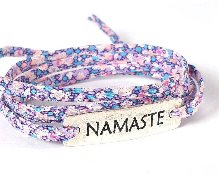 Namaste Charm Bracelet/Yoga Bracelet/Birthday Gift for Daughter Wife Sister/Friendship Bracelet/Mother in Law Gift/Bridesmaid Gift