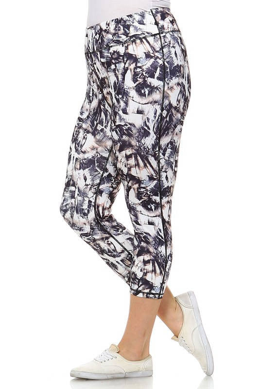 Abstract Leggings
