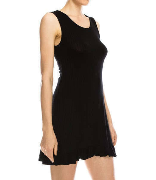 Chic Tank Dress, Boho Black Tank Dress, Womens Sundress, Chic Black Tank Dress, Summer Chic Tank Dres