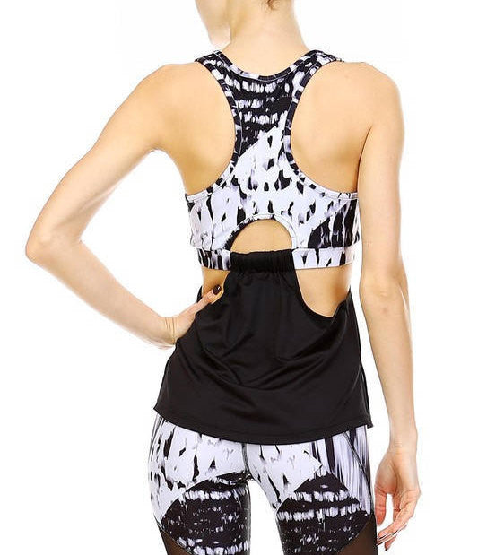 Womens Chic Workout Tank, Pilates Tank, Yoga Tank, Womens Fashion Tank, Stylish Workout Top