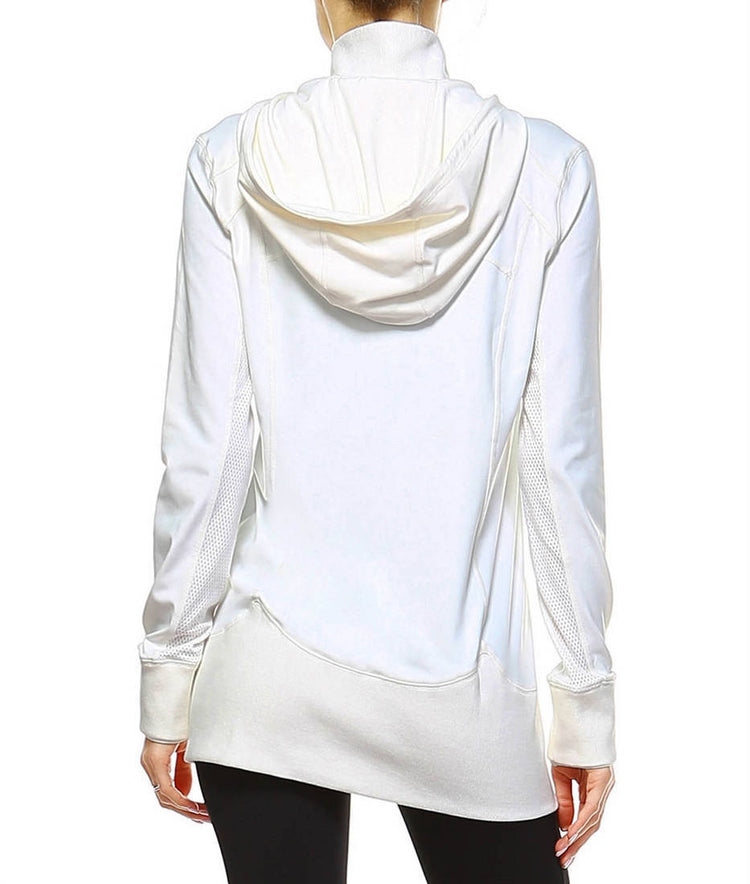 Activewear Jacket - Soft White Mesi