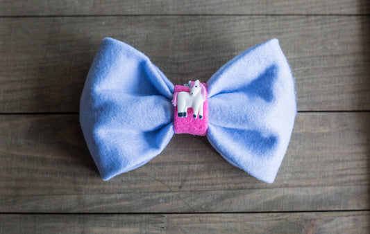 Unicorn-Cotton Candy and Bubble Gum Bowtie Attaches to Dog/Cat/Pet Collars-Pet Fashion/Pet Accessories/Bow Ties