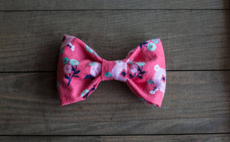 Dog Bow Tie | Dog BowTie | Dog Bow Tie Pink | Pink Bow Tie | Flower Bow Tie For Dogs | Floral Dog Bow Tie