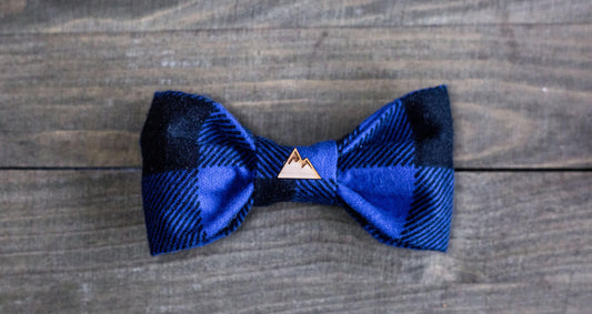 Flannel Dog Bow Tie,Flannel Dog Bowtie, Mountain Bowtie , Dog Bowtie, Mountains, Gifts For Her, Cat Bow Tie, Hiking, Camping, Adventures