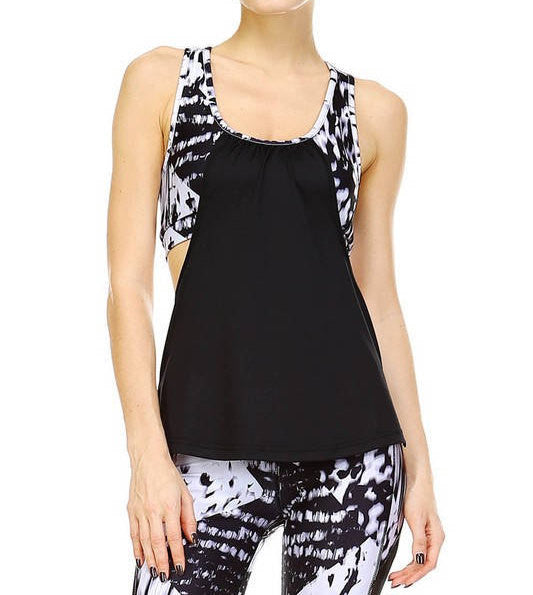 Womens Chic Workout Tank, Pilates Tank, Yoga Tank, Womens Fashion Tank, Stylish Workout Top