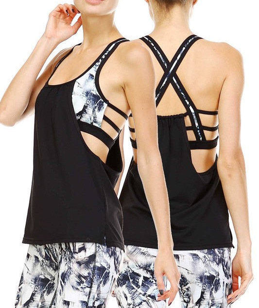 Womens Chic Workout Tank, Pilates Tank, Yoga Tank, Womens Fashion Tank