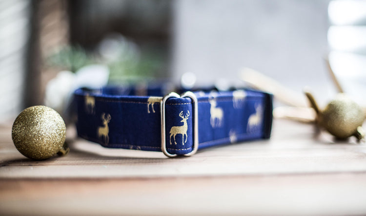 Christmas Dog Collar, Reindeer Dog Collar, Christmas Collar, Dog Collar With Bow, Dog Collar with Flower, Boy Dog Collar, Girl Dog Collar