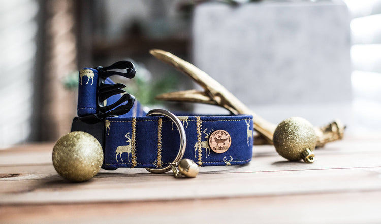 Christmas Dog Collar, Reindeer Dog Collar, Christmas Collar, Dog Collar With Bow, Dog Collar with Flower, Boy Dog Collar, Girl Dog Collar
