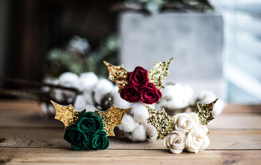 Dog Collar Flower,Holiday Dog Collar Flower, Dog Collar, Christmas Dog Collar Flower, Girly Dog Collar, Girl Dog Collar,Gifts for Pet Lovers