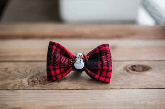 The Snowman  - Dog Bow Tie, Snowman, Christmas Bow Tie, Snowman BowTie, Christmas, Bow Tie, Dog, Christmas Dog Bow, Cat Bow Tie, Snow