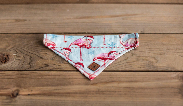 Christmas Bandana, Cat Bandana, Flamingo Bandana, Santa Bandana, Dog Bandana, Slip Over Collar, Puppy Bandana,Gifts for Pet Lovers,Christmas