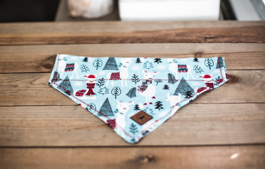 Llama Bandana, Llama, Christmas Bandana, Dog Bandana, Cat Bandana, Flannel Bandana, Llama Gifts, Christmas, Gifts for pet lovers, Dog Lover
