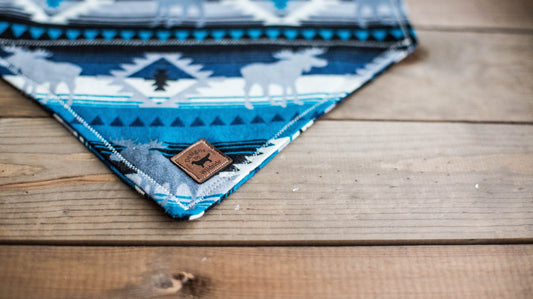 READY TO SHIP-Dog Bandana, Slip Over The Collar Bandana, Cat Bandana, Aztec Bandana, Moose Bandana, Aztec Dog Bandana, Boy Dog Bandana