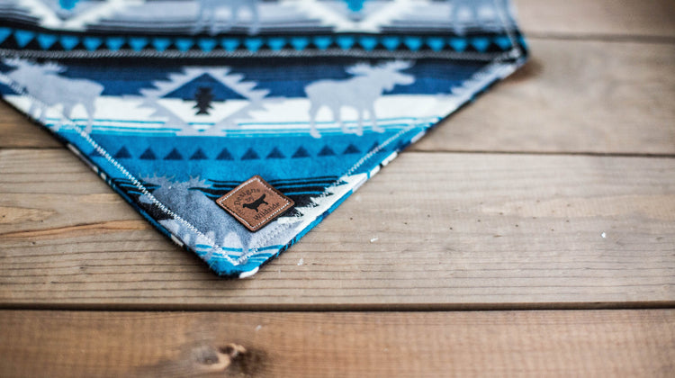 READY TO SHIP-Dog Bandana, Slip Over The Collar Bandana, Cat Bandana, Aztec Bandana, Moose Bandana, Aztec Dog Bandana, Boy Dog Bandana