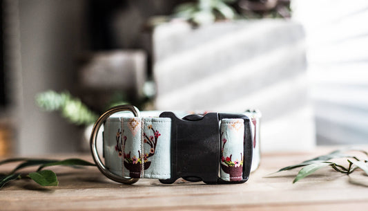 Dog Collar | Boho Dog Collar | Floral Dog Collar | Flower Dog Collar | Deer Dog Collar | Cat Collar | Girl Dog Collar | Girly Dog Collar