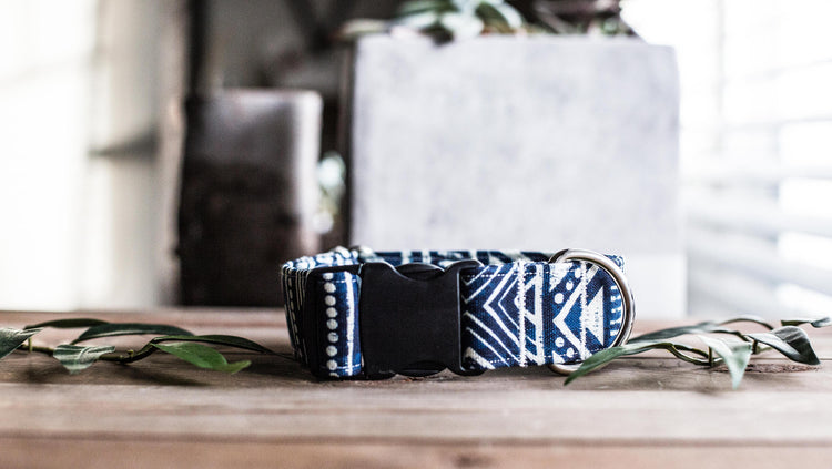 Boy Dog Collar | Dog Collar  | Tribal Dog Collar | Aztec Dog Collar | Blue Dog Collar | Boho Dog Collar | Southwest Dog Collar