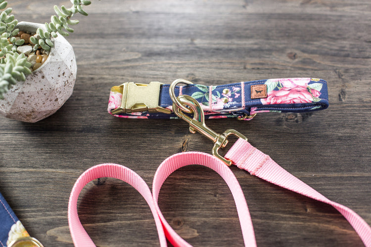 Dog Collar Dog Leash Dog Leashes Dog Leash Floral Dog Leash Collar and Leash Leather Dog Leash Rope Dog Leash Pet Leash Mothers Day Gift