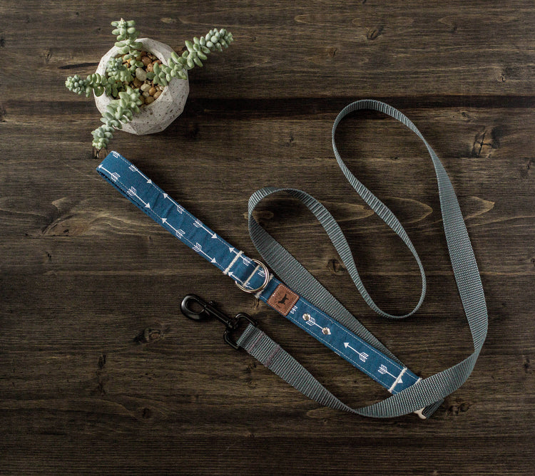 Dog Collar | Dog Leash | Collar Leash Set | Collar and Leash Set | Boy Dog Collar | Blue  Dog Collar | Navy Dog Collar | Boho Dog Collar