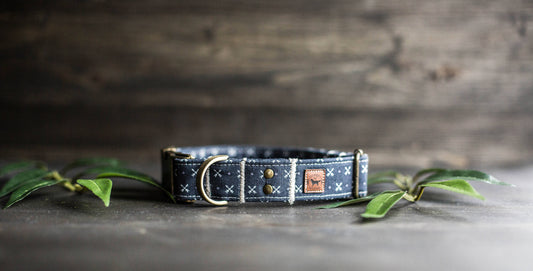 Dog Collar, Boy Dog Collar, Blue Dog Collar, Puppy Collar, Collar and Bowtie, Bowtie Collar, Collar with Bow Tie, Arrow Collar, Blue Collar