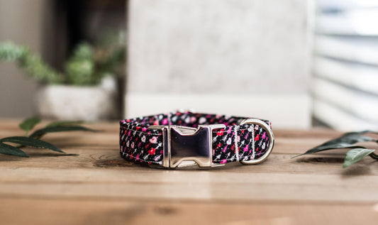 Valentine Dog Collar | Heart Dog Collar | Boy Dog Collar | Girl Dog Collar | Pink Dog Collar | Black Dog Collar | Red Dog Collar