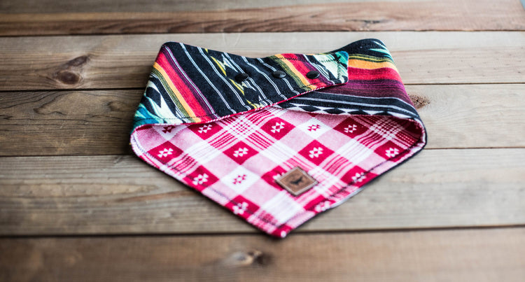 Dog Bandana Dog Collar Over The Collar Bandana Snap On Bandana Boy Dog Bandana Tribal Bandana Aztec Dog Bandana Pet Accessories Pet Bandana