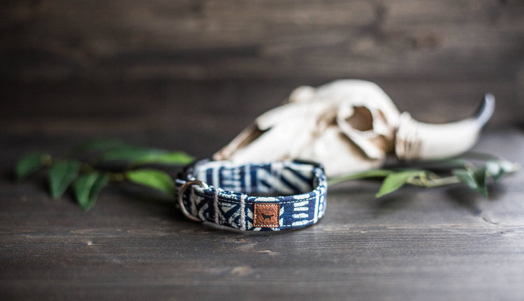 Puppy Collar | Dog Collar  | Boy Dog Collar |Tribal Dog Collar | Aztec Dog Collar | Blue Dog Collar | Boho Dog Collar | Southwest Dog Collar