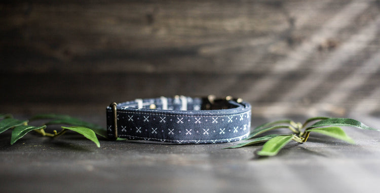 Dog Collar, Boy Dog Collar, Blue Dog Collar, Puppy Collar, Collar and Bowtie, Bowtie Collar, Collar with Bow Tie, Arrow Collar, Blue Collar