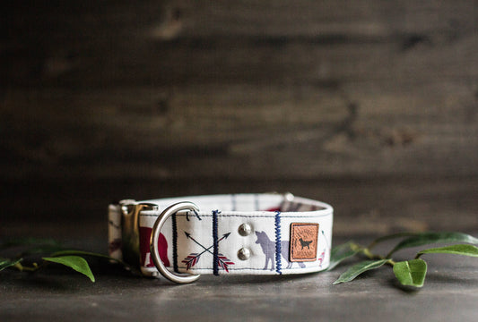 Dog Collar Boy Dog Collar Adventure Dog Collar Woodland Dog Collar Bear Dog Collar Deer Dog Collar Wolf Collar Fox Collar Male Dog Collar