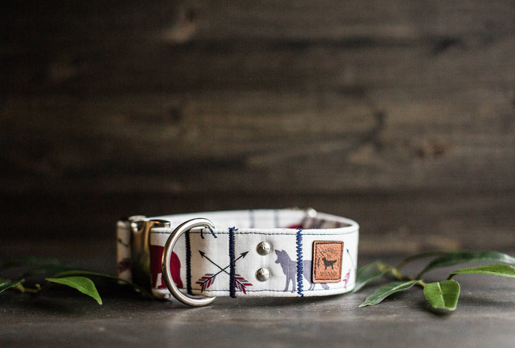 Dog Collar Boy Dog Collar Adventure Dog Collar Woodland Dog Collar Bear Dog Collar Deer Dog Collar Wolf Collar Fox Collar Male Dog Collar