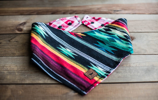 Dog Bandana Dog Collar Over The Collar Bandana Snap On Bandana Boy Dog Bandana Tribal Bandana Aztec Dog Bandana Pet Accessories Pet Bandana