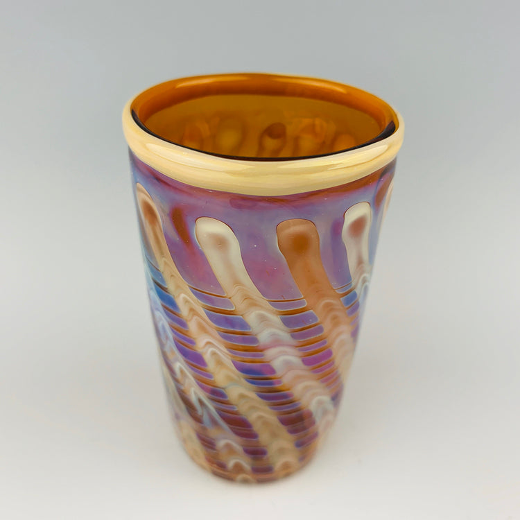 Amber and Tan Shot Glass